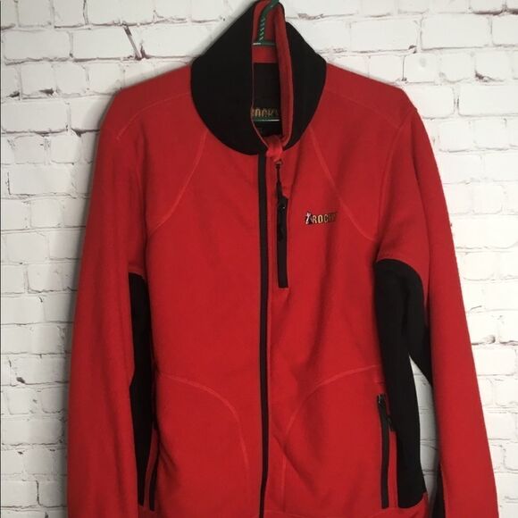 Rocky Men’s Large Red Fleece Jacket ColorBlock  Worn Once Size L - Picture 10 of 16